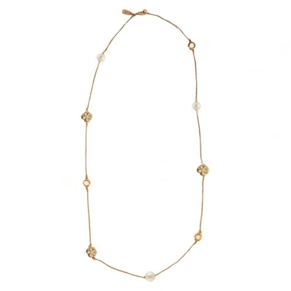 KATE SPADE • Gold Window Seat Bouquet Station Scatter Necklace - Picture 3 of 4